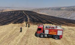 Kırıkkale'de anız yangını