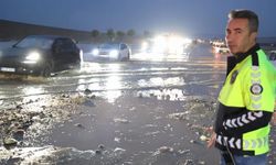 Aksaray-Nevşehir karayolunda sel seli götürdü!