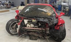 Büyükçekmece’de 17 milyonluk ferrari kazası