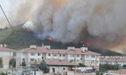 Keşan’da orman yangını yağmurla yavaşladı