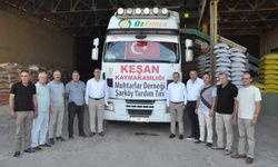 Edirne Şarköy'deki yangın mağdurlarına süt yemi yardımı!