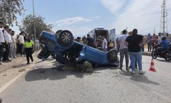Bursa'da otomobil takla attı: 2 yaralı