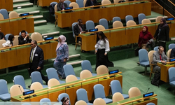 Büyük protesto! Netanyahu kürsüye çıkarken BM salonu boşaldı