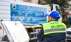 Altındağ’da çöp konteynerleri mis gibi temizleniyor