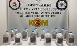 Samsun Tekkeköy'de kaçak alkol operasyonu