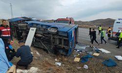 Cezaevi aracının devrildiği kazada 5 kişi yaralandı