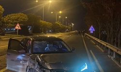 Elazığ'da direksiyon hakimiyetini kaybeden sürücü kaza yaptı