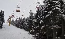 Uludağ'da kar yağışı etkili oldu