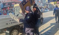 Afyonkarahisar’da kaldırım işgallerine zabıta müdahalesi