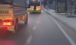 Bursa’da trafikte tehlikeli yolculuklar kamerada