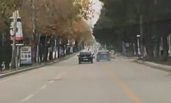 Elazığ’da trafikte tehlikeli sürüş cep telefonu kamerasında