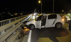 Antalya-Alanya D-400 karayolunda kaza: Araç hurdaya döndü