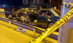 Sakarya D-100 Karayolu’nda iki otomobil çarpıştı