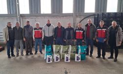 Kütahya Simav’da sera üreticilerine gübre dağıtıldı