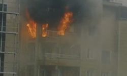 İşçilerin kaldığı evde yangın paniği