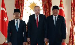 Erdoğan, Endonezyalı bakanları Dolmabahçe’de kabul etti