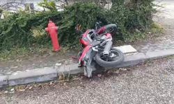 Ankara’da köpeğe çarpmamak isteyen motosikletli kaza yaptı