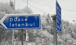 Bolu Dağı’nda kar yağışı nedeniyle sürücülere uyarı