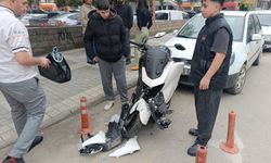 Antalya Manavgat'ta otomobil ile motosiklet çarpıştı