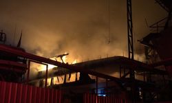 Muğla Fethiye’de tersane yangını