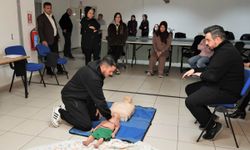 Keçiören belediye personeline uygulamalı ilk yardım eğitimi
