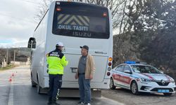 Bozüyük’te jandarma ekiplerinden okul servisi denetimi