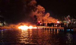 Bodrum'da milyonluk tekneler alevlere teslim oldu