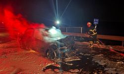 4 aracın karıştığı kazada otomobil yandı: 2 yaralı