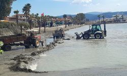 Muğla Akyaka plajı sezona hazır hale getiriliyor