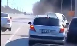 Bursa’da araçlar birbirine girdi: O anlar kamerada