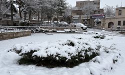 Aksaray’da soğuk hava ve kar yağışı etkili oldu