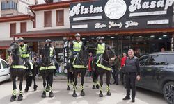 Kızılcahamam’da atlı polisler ilgi odağı oldu