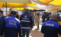 Zabıta ekipleri pazar denetimde