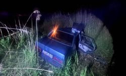 Manisa’da feci kaza: Otomobil kanala uçtu