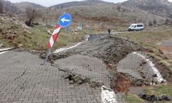 Nemrut Dağı yolunda toprak kayması: Yol kapatıldı