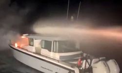 İstanbul’da seyir halindeki teknede yangın