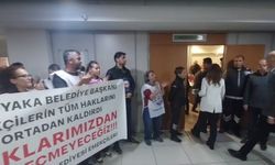 Karşıyaka’da memurlardan Başkan Ünsal’a protesto