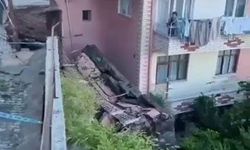 Tokat’ta istinat duvarı çöktü