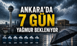 Ankara’da 7 gün yağmur bekleniyor
