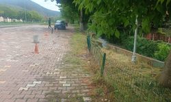 Bilecik'te yağış sonrası işletmede çökme meydana geldi