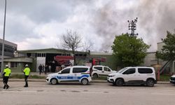 İnegöl’de sunta fabrikasında yangın