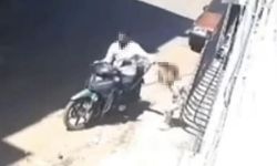 Gaziantep’te çocuğa şiddet kamerada