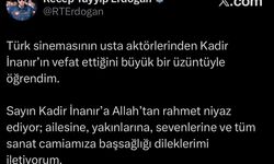 Cumhurbaşkanı Erdoğan’dan Kadir İnanır için taziye mesajı