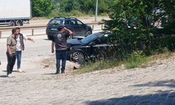 Bilecik Kent Ormanı girişinde trafik kazası