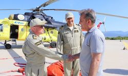 Yatağan’da yangın helikopteri göreve başladı