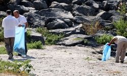 Tekirdağ'da kıyı temizliği: Sahilden 100 torba çöp çıkarıldı
