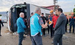 Kırıkkale’de yolcu otobüsü devrildi: 41 yaralı