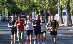 Macron, Ankara'da sabah koşusuna çıktı