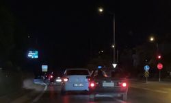 Makas atan sürücü trafiği birbirine kattı