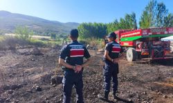 Bilecik'te YHT hattı yakınında çıkan çalılık yangını korkuttu